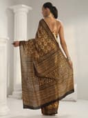 Libas Printed Cotton Saree for Women With Unstitched Blouse Piece | Daily & Casual Wear 4