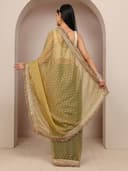 Libas Woven Design Tissue Saree for Women With Unstitched Blouse Piece | Traditional Saree for Party & Wedding 3