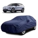 Sulfar 100% Water Resistant Car Body Cover Compatible with Mirror for Volvo X 30 (Triple Stitched, Full Bottom Elastic, Navy Blue) 1