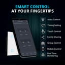 HomeMate Wi-Fi Smart 4 Gang Touch Switch (White, Pack of 1) | No Hub Required | Works with Amazon Alexa, Google Assistant & Siri 4