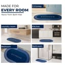 VERVENIX Pack of 1 Quick Dry Soft Water Absorbing Rectangular Bathroom Mat | Anti-Skid & Non-Slip Rubber Doormat for Home, Kitchen, Washroom | (Blue) 4