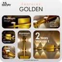 Murphy LED Stylish Up/Down Wall Light – Warm White, Rustproof Aluminum Body (4 Up & 4 Down, Gold Finish) Pack of 1 (with 2 Years Warranty) 3