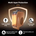 The Better Home Fumato 2000 W Room Heater (Fan-Blower) | Portable Heater for Bedroom & Home | Dual Placement Vertical/Horizontal | Thermal Cut-Out + Fuse Safety | Brown | 1-Year Warranty 5