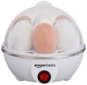 amazon basics Electric Egg Boiler | 350 Watt | Boils Upto 7 Eggs | Automatic Operation, 3 Boiling Modes | Overheat Protection | Stainless Steel Heating Plate, Measuring Cup | 75ml | Plastic | White 1