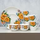 Clay Craft Fine Ceramic Eco4 Dinner Set (Set of 16), for Family of 4, Dinner Set Ceramic, Crockery Set, Dining Set for Dinner, Crockery Set for Gift, Kitchen Set for Home, Daily Use Crockery Set 1