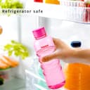 Nayasa Revello 1000 ML Pet Plastic Fridge Water Bottles Set of 6 | BPA Free | Leak Proof | Airtight Lid | Pink 2