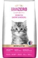 Grain Zero Kitten Dry Cat Food 1.2kg | Ocean Fish, Sardine & Mackerel | DHA Supports Brain Development | 48% Fresh Meat Content | Nourishes Skin & Fur 1