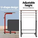 Radiant Multi-Purpose Laptop Table, Study Table| Bed Table| Adjustable Height, Portable for Office, Work Form Home | DIY Table, Easy to Assemble (Wooden with Black Leg) 4