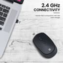 Portronics Toad 23 Wireless Optical Mouse with 2.4GHz, USB Nano Dongle, Optical Orientation, Click Wheel, Adjustable DPI(Black) 4