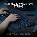 Logitech MX Keys S Combo - Performance Wireless Keyboard and Mouse with Palm Rest, Customisable Illumination, Fast Scrolling, Bluetooth, USB C, for Windows, Linux, Chrome, 3
