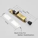 Plantex Kickdown Door Stopper Spring Loaded Telescopic Step On/Off Door Stopper Rubber, Adjustable Heavy Duty Door Locks Holder Stops/Release by Foot/Door Stop - (Brass Antique) 3