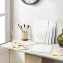 6 Pieces 5 x 5 Inch, Medium Size Canvas Boards for Painting, Acrylic Oil Painting Board 6 Pcs Set, White Color 4