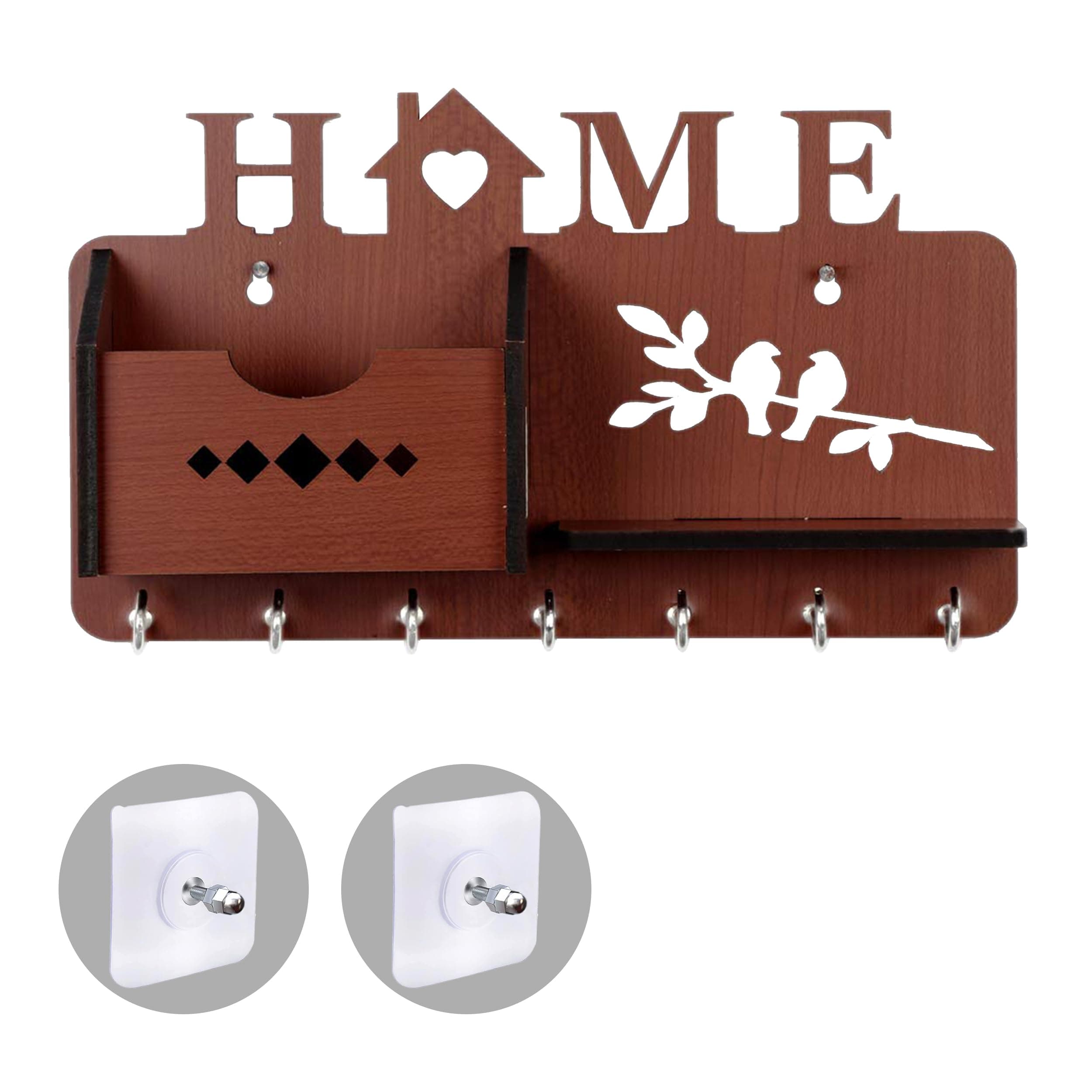 Sehaz Artworks Key Holder for Home Decor Stylish Without Drill - 27x16 CM