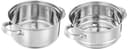 Amazon Brand - Solimo Stainless Steel Steamer with Glass Lid | Induction Base | Modak, Momo Maker | 17 x 22 x 22.4 Cm | 4L | Silver 5