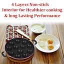 Mumma's LIFE Non-Stick 12 Cavity Grill Appam Patra 2 Side Handle with Stainless Steel Lid | Appam Maker | Appam Patra | Appam pan | Litti Maker | Appe Stand Red (22 cm) 4