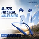 Kratos N4 Bluetooth Neckband with 55H Playtime, Deep Bass, Stereo Sound, HD Calls, Magnetic Earbuds, Type-C Fast Charging, Rich Audio, Hollow Switch for Comfort & Style (Blue) 5