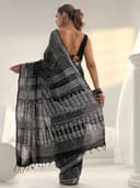 Libas Printed Cotton Saree for Women With Unstitched Blouse Piece | Daily & Casual Wear 4