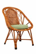 Cane Crafts Premium Bamboo Chairs | Kursi | Chairs for Living Room, Home, Dining Room, Bedroom, Kitchen, Office, Outdoor (Set of 2) 2