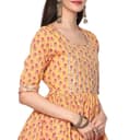 BIBA Women Cotton Flared Kurta Garara Suit Set 5