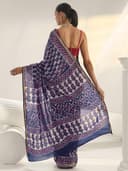 Libas Printed Cotton Saree for Women With Unstitched Blouse Piece | Daily & Casual Wear 4