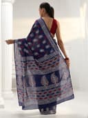 Libas Printed Cotton Saree for Women With Unstitched Blouse Piece | Daily & Casual Wear 4