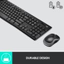 Logitech MK270r Wireless Keyboard and Mouse Combo for Windows, 2.4 GHz Wireless, Spill-Resistant Design, 8 Multimedia & Shortcut Keys, 3-Year Battery Life, PC/Laptop Black 5