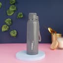 Nayasa Pristine 700ml Water Bottle | BPA-Free Plastic with Insulated Stainless Steel Inner | Leak-Proof Twist Cap | For Office, School, Gym, Travel, and Outdoor Use | Grey 1