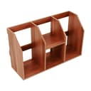 Dime Store Book Shelf, Bookshelf for Office Desk, Wooden Book Shelf Home Decor, Space Saving Bookshelf (Wood Accent) 3