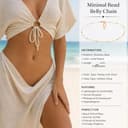 VAMA FASHIONS 18K Gold Plated Anti Tarnish Waterproof Adjustable Waist Hip Body Belly Chain Belt Combo Beach Jewelry Saree Kamarbandh Chain for Women & Girls 5