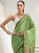 Libas Printed Cotton Saree for Women With Unstitched Blouse Piece | Daily & Casual Wear 4