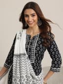 Libas Womens Printed Cotton Straight Kurta With Trousers and Dupatta | daily wear suit 2