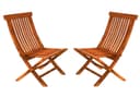 Home furniture Wooden Patio Dining Set Foldable 2 Chair and Round Table for Balcony Garden Indoor Outdoor Terrace Furniture 2
