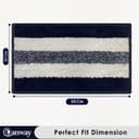 CANWAY® 1100 GSM Rectangular 3 Pieces|50 x 35 cm| Anti-Skid Microfiber Bathroom Door Mat, Water Absorbent Floor Mat|Blue 2
