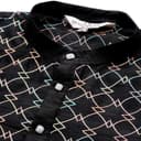 SOJANYA Plus (Since 1958), Men's Navy Blue Silk Blend Long Kurta with Multi Color Embroidery 4