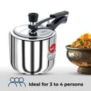 Pigeon by Stovekraft 3 Litre Special Stainless Steel Inner Lid Induction Base Pressure Cooker (Silver) BIS Certified 4