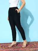 Libas Solid Silk Trousers for Women | Ethnic wear | Occasion Outfit 2