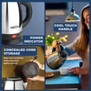 Milton Appliances Go Electric Kettle 1.8 Litre I 3X Protection - Dry Boil, Auto Shut Off, Overheat I 1350 Watt I Super Fast Boiling I Stainless Steel I 360° Power Base I 1 Year Warranty 5