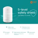 Orient Electric Aura Instant Pro Geyser 3 Litre Instant Water Heater | 3000 W Powerful Heating | Suitable For Kitchen & Bathroom | 5 Year Inner Tank Warranty by Orient | High-rise Compatible | White 2