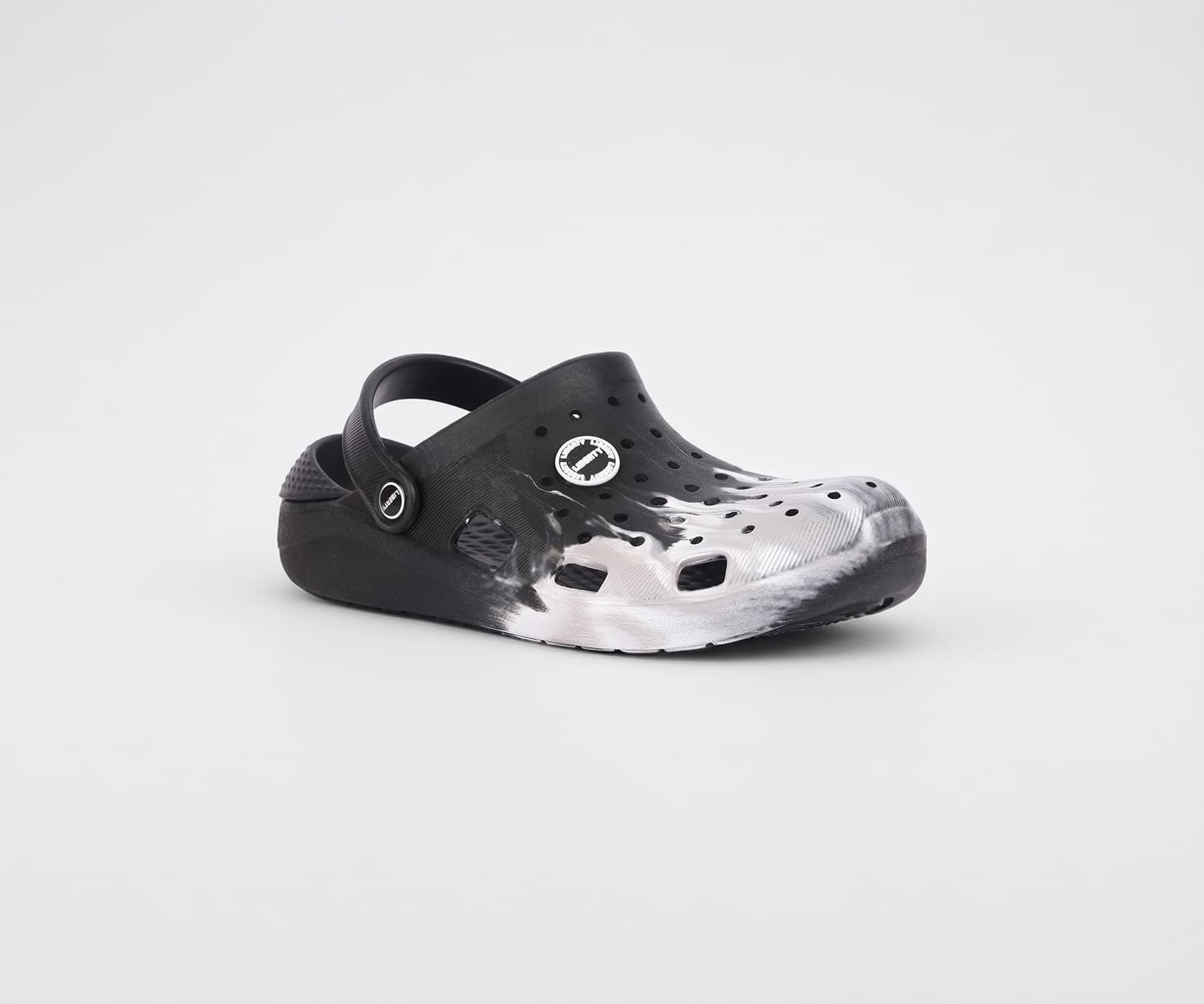 Liberty A-HA Black & Off-White Clogs for Men - EVA Slip-On