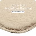 SARAL HOME EASY LIVING Saral Home Microfiber Anti-Skid Rectangular Bath Mat Pack Of 2 (Beige, 40X60 Cm) 4