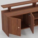 TV Unit for Living Room | TV Stand Table | Wooden TV Cabinet | TV Table Furniture for Home & Living Room | Assembly-DIY | Color-Cherry Pine 5