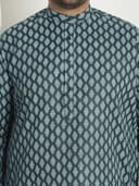 SOJANYA Plus(Since 1958) Men's Cotton Relaxed Fit Straight Radiant Elegance Sequinned Kurta for Navratri, Garba & Puja 5