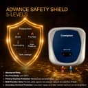 Crompton Amica Pro 10L | Free Installation | 5‑Star Storage Water Heater (Geyser) | Glassline Tank for Hard Water | 8 Bar High‑Rise Pressure | 5‑Level Safety | Rust‑Proof Body | 2kW Fast Heating 3
