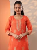 Libas Solid Libas Silk blend Straight fit Kurta set for Women | daily wear suit 5