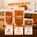 Cheffin Shahi Paneer Masala Kit, 285g | Complete Curry in 3 Easy Steps | 100% Natural, No Preservatives | Ready in 5 Min| Serves 2-3 4