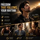 Kratos Black Bluetooth Neckband with 55H Playtime, Deep Bass, Stereo Sound, HD Calls, Magnetic Earbuds, Voice Assistant, Type-C Fast Charging, Rich Audio, Hollow Switch for Comfort & Style 4