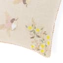 haus & kinder Cushion Cover 16 x 16 Inch | Embroidered Decorative Cushion Cover for Sofa, Bed & Home Decor | Arbor Wing Beige | Pack of 1 5