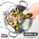 Milton Pro Cook 3-Layer Thick Triply Bottom I Induction Cookware & Gas Stove Friendly Stainless Steel 4 Pc Kitchen Set | Kadhai with Lid | Cooking Pan | Sauce Pan | 2Y Warranty 4