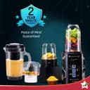 Wonderchef Nutri Blend Smart CKM Automatic Mixer Grinder with Dual Pulse Function|22000 RPM|100% Full Copper Motor|4 Unbreakable Jars|500 W|2 Years Warranty|Recipe book by Chef Sanjeev Kapoor| Black 2