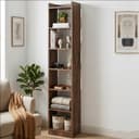 Callas 7 Layer Engineered Wood Bookshelf Multipurpose Home Decor Storage Rack | Showcase Organizer for Living Room, Kitchen, Bedroom, Office | (BR-O7-WL) 1